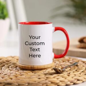 Custom Inner & Handle Mug Personalized Photo and Text Printing