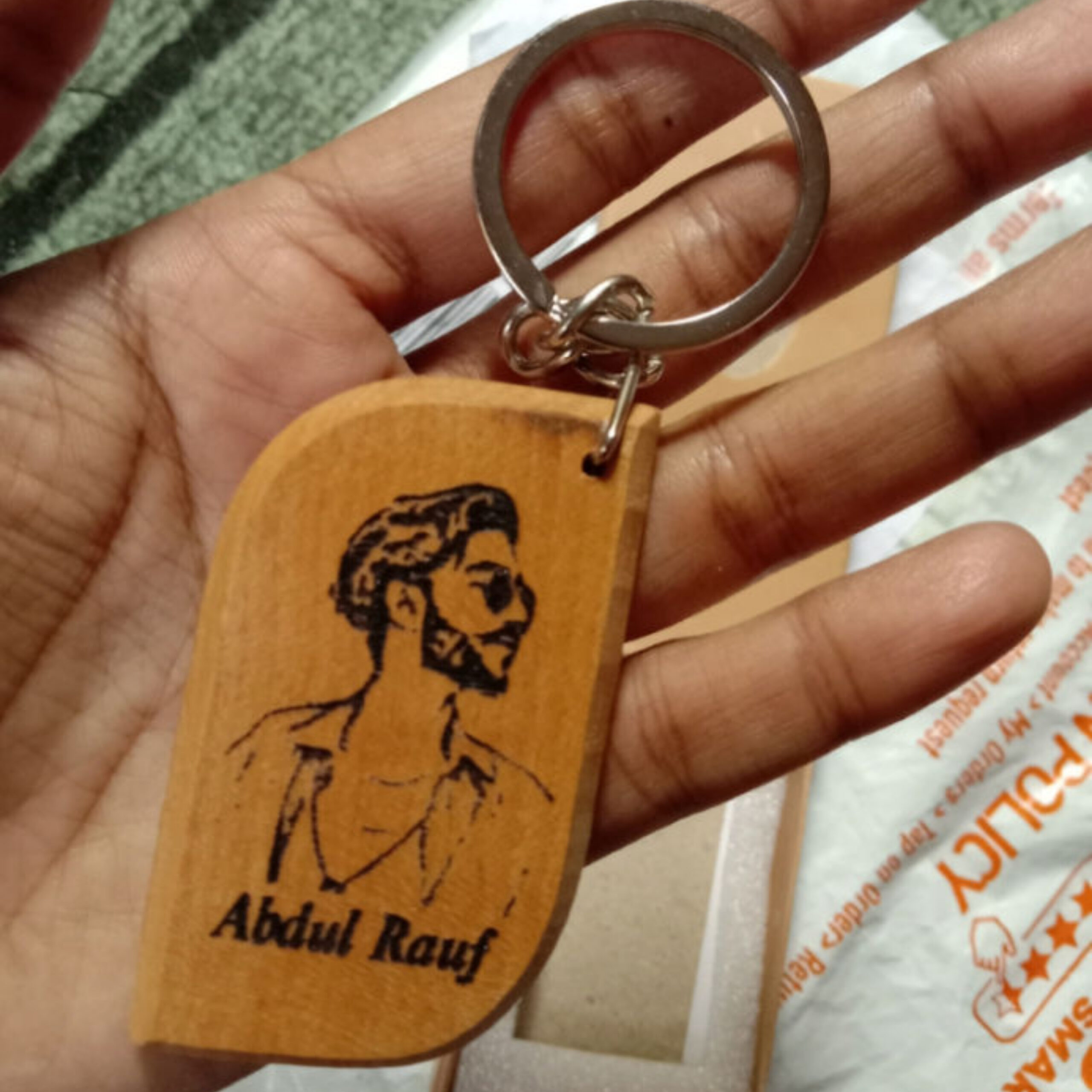 Wooden Keychain