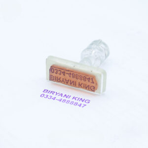 Handle Rubber Stamp (Durable, Clear & Professional)