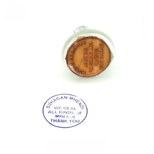 Round Handle Rubber Stamp (Comfortable Grip & Clear Print)